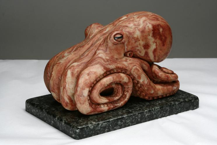 Alabaster Octopus Sculpture