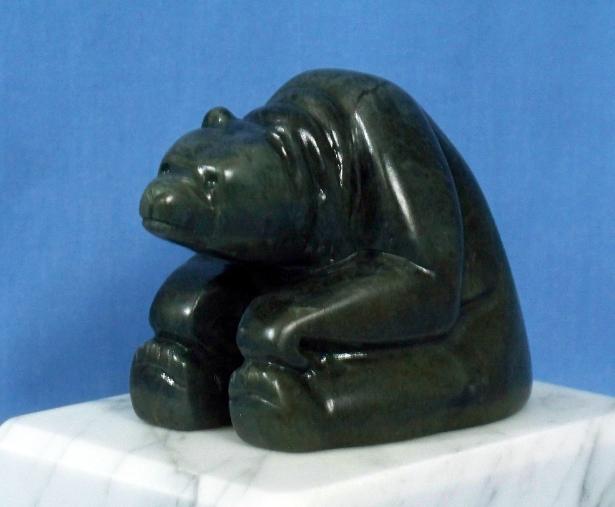 Jade Sculpture of a Bear
